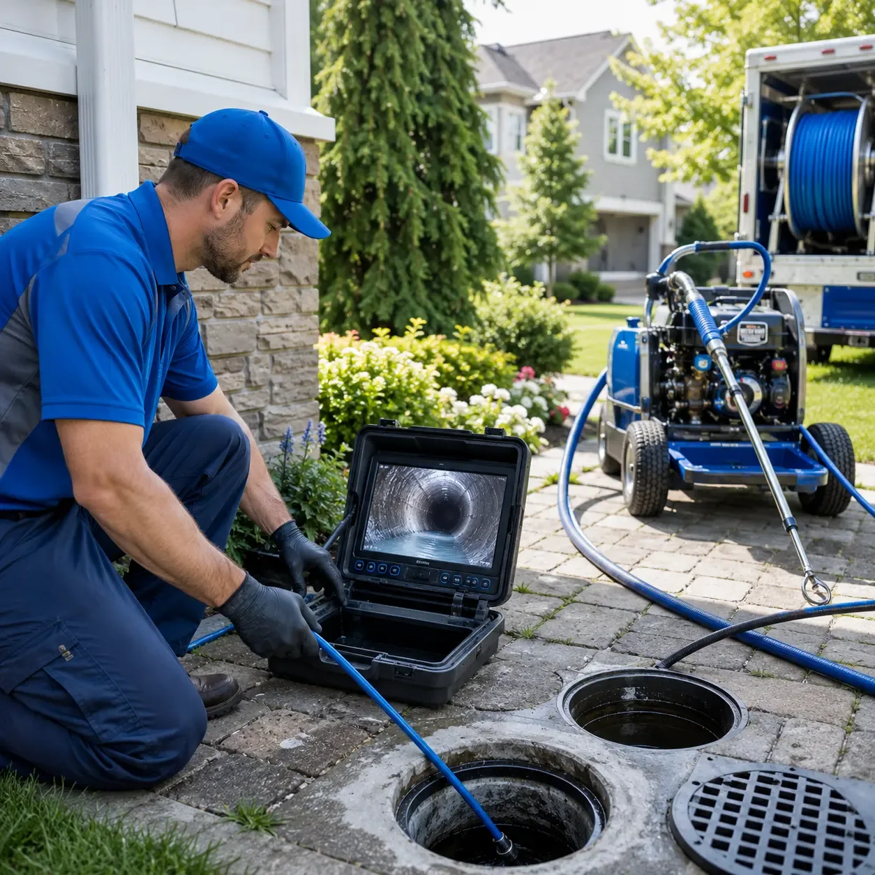 Outdoor drain cleaning professionals serving Stout, IA